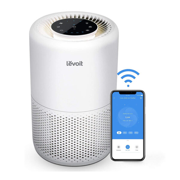 Levoit Core 200S Smart WiFi Air Purifier – HEPA Filtration & App Control